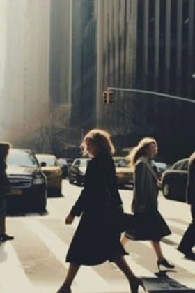 Gente cruzando una calle del centro